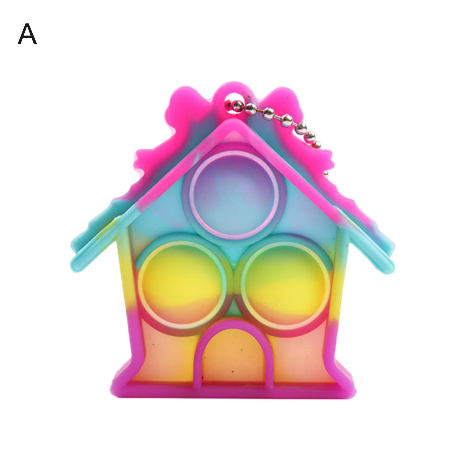 Fidget Toy Keychain Anti-deform Squeeze Bubble Sensory Toy