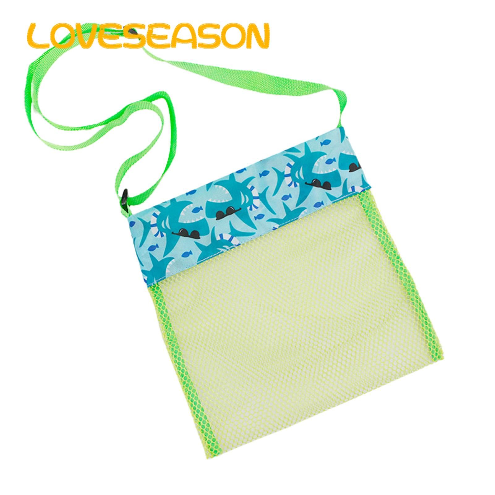 Kids Beach Bag Zipper Design Sand Toys Swimming Accessories Collecting Bag