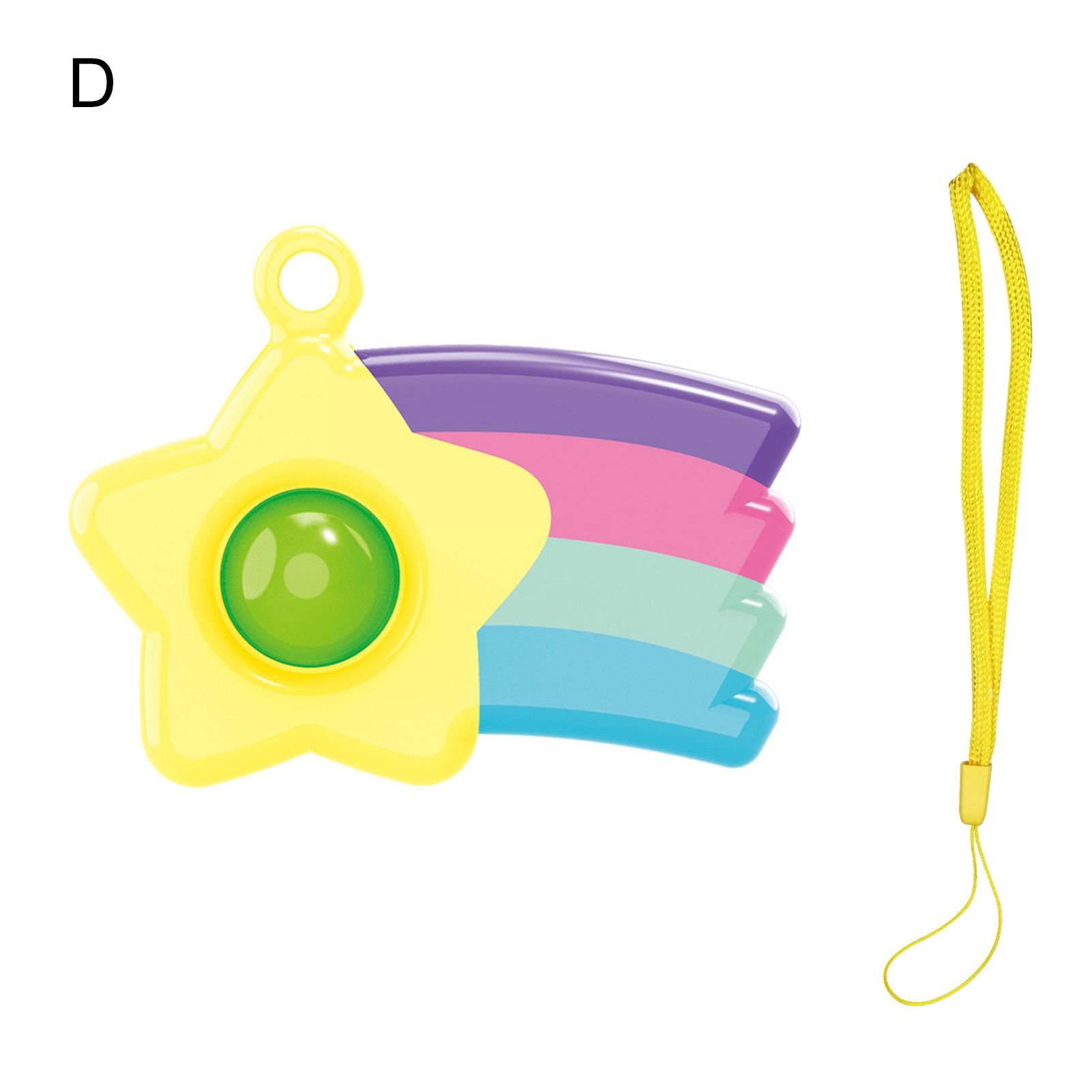 Eye-catching Fidget Toy Educational Toys Color Random Portable Flexible Bubble Decompression Toy for Gifts