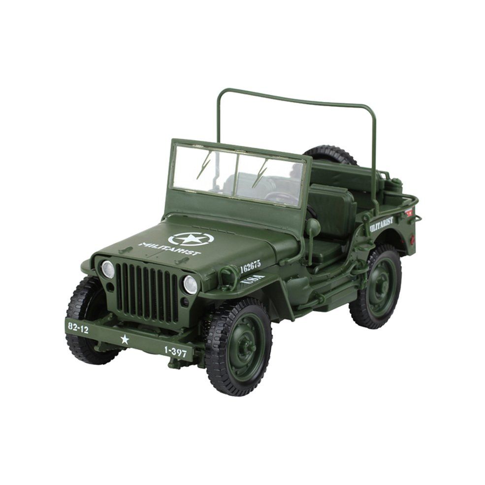Alloy 1:18 Jeep  Truck Model Opening Hood Panels To Reveal TEngine