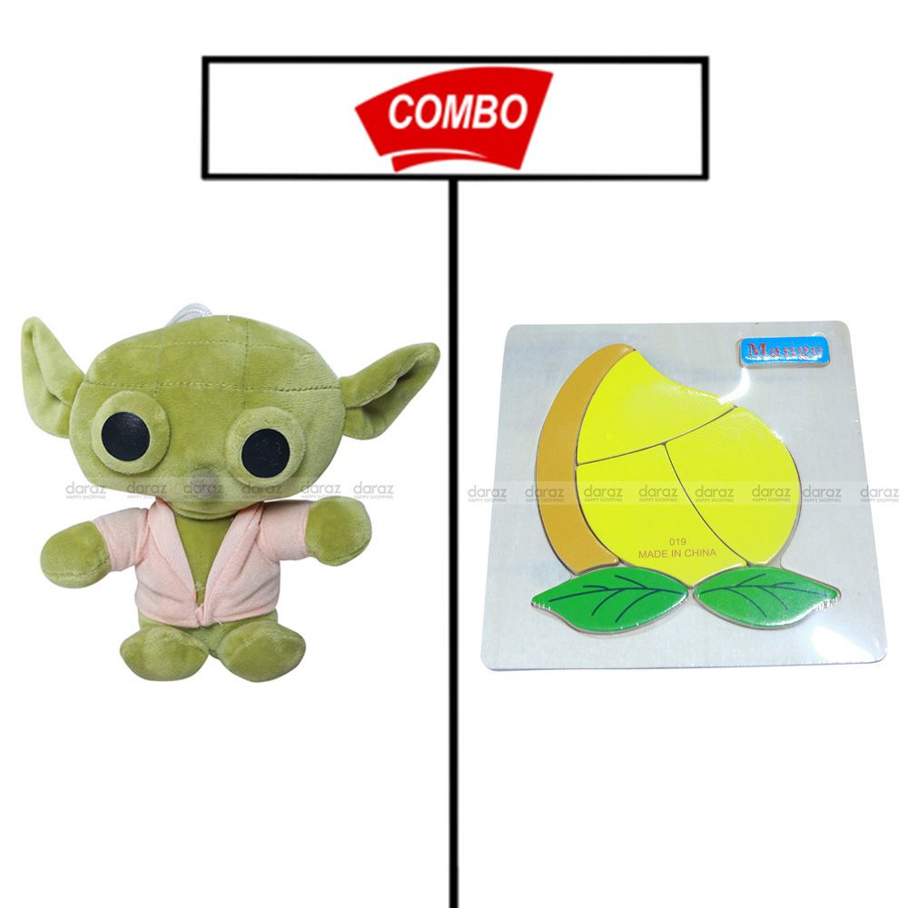 BABY YODA TEDDY WITH MANGO PUZZLE GAME FOR YOUR KIDS