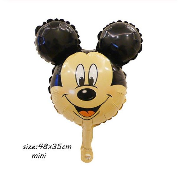 GC 10pcs Mini Mickey Minnie Mouse head foil balloons kids birthday toys ball party favors