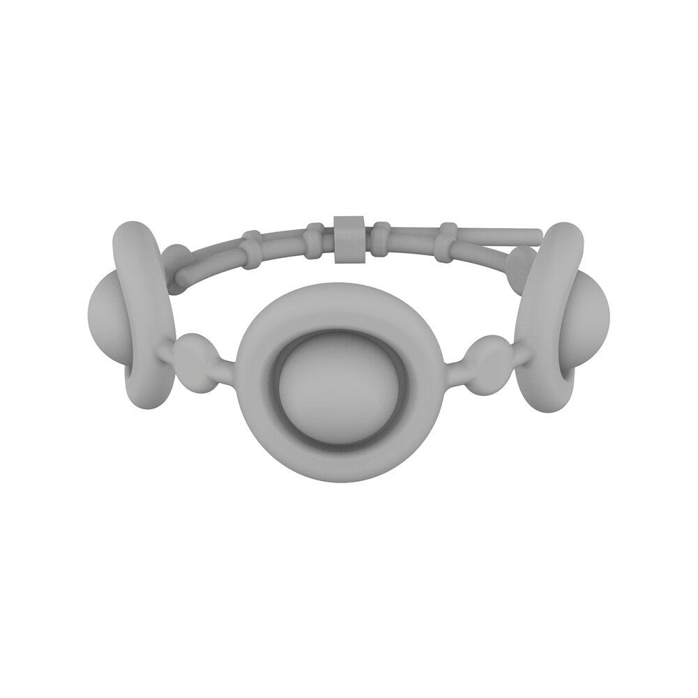 Soft Silicone Stress Reliever Toy Bracelet Rainbow Push Bubble Fidget Toy Sensory  Squeeze Toys for Children  Gifts
