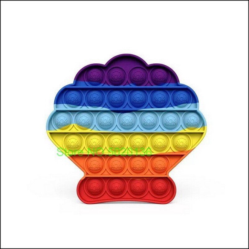 Push Bubble Fidget Antistress Toys  Kids Unicorn Dinosaur Pop It Fidget Sensory Toy Autism Special Needs Stress Reliever