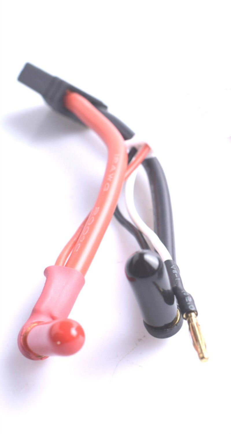 Hardcase Lipo Harness 2S JST XH Balance XT60 Tamiya Deans EC3 EC5HXT Traxxas Plug to 90 Degree 4.0mm bullet connector with cover