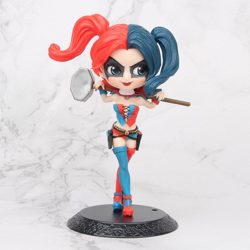 16cm Q Posket Marvel Avengers Spiderman Ironman Loki Thor Classic Movie PVC Action Figure Mini Model Toys Dolls Gifts Brinquedos