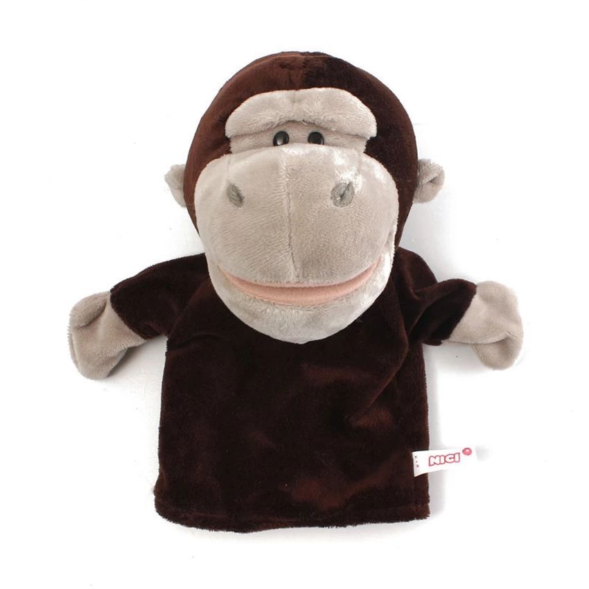 NYT Rhs Online Cute Cartoon Animal Doll Lion Monkey Dog Kids Glove Hand Puppet Soft Plush Toys Story Telling