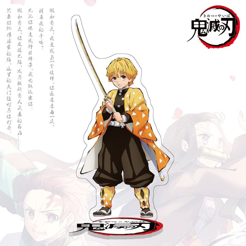 Demon Slayer: Kimetsu no Yaiba Acrylic Stand Model Toys Nezuko Zenitsu Anime Figure Decoration Action Figure DIY  Toy