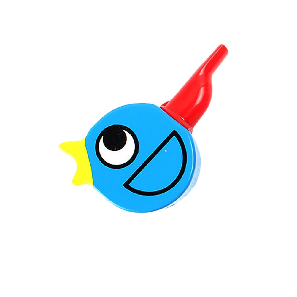 Wooden Colorful Drawing Bird Shape Whistle Kids Developmental Toy Party Favor