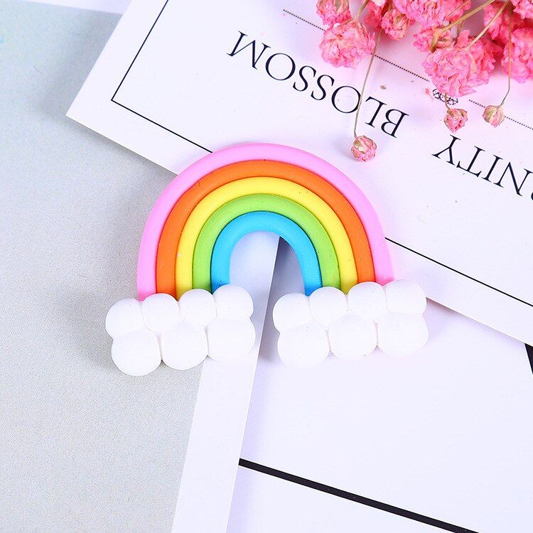 rainbow Charms for Slime DIY Candy Polymer Bead Filler Addition Slime Accessories Toys Lizun Modeling Clay Kit for Children