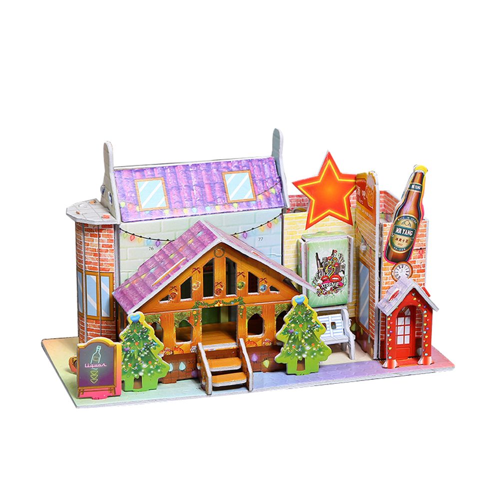 3D Paper Board Puzzle Construction Assemble Early Learning Toy Children Gift