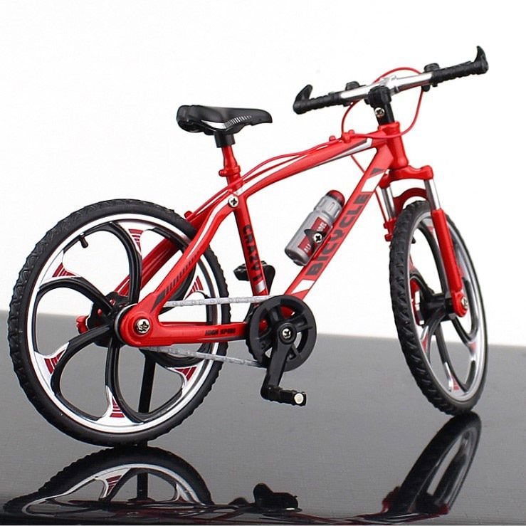 1pcs Diecast Metal Bicycle Model 1:10 City Folded Road Race Cycling Mini Bike For Collection Friend Children Gift