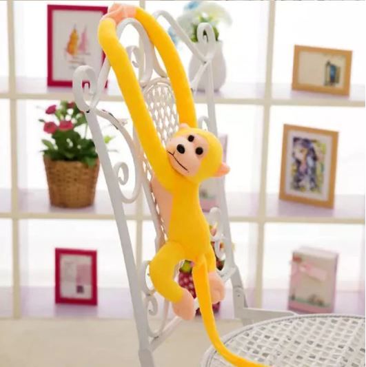 Baby Sleeping Appease Animal Long Arm Tail Monkey Stuffed Doll Plush Toys Gift