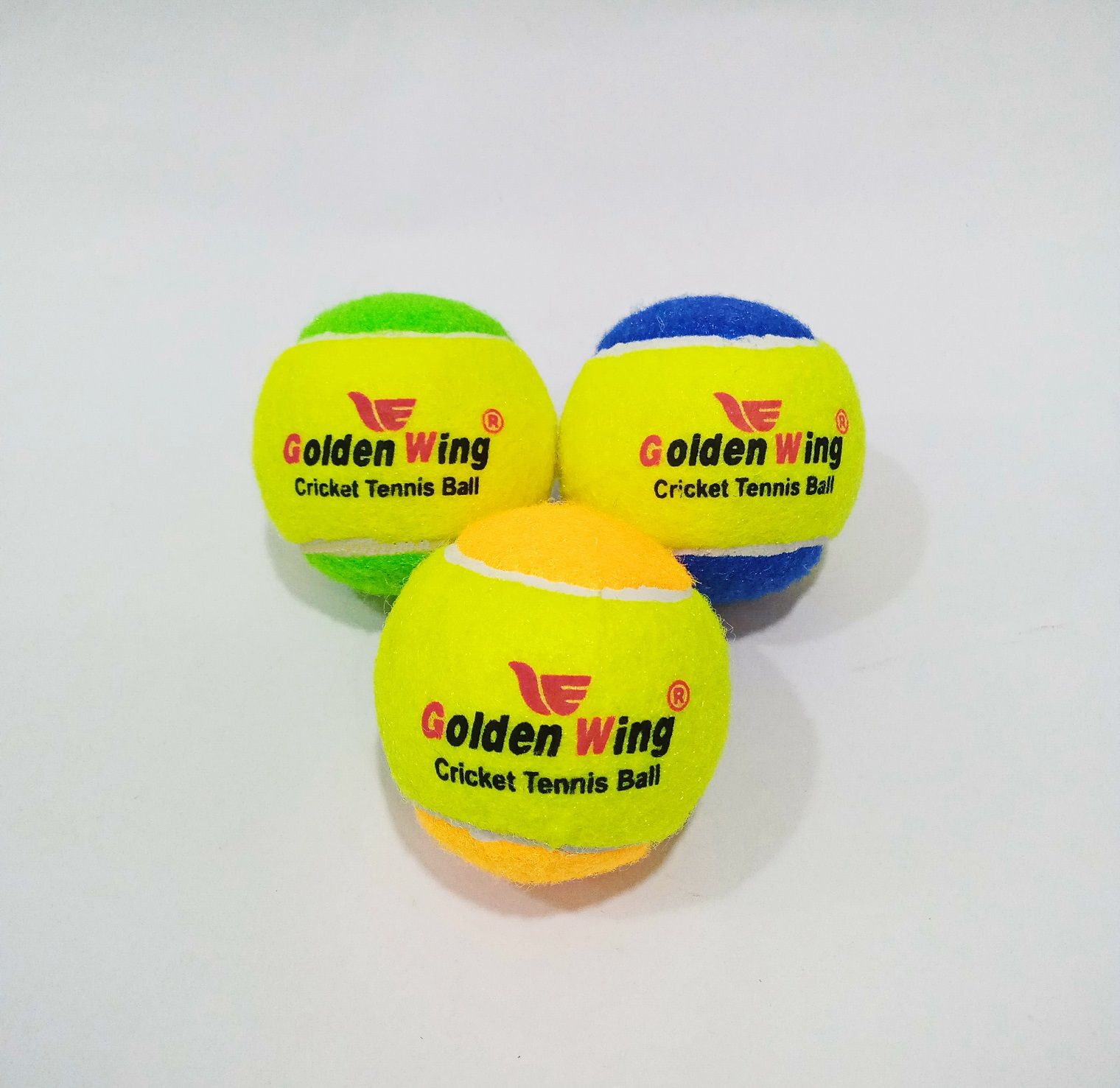 Golden Wing Cricket Tennis Ball - 3 Piece Set