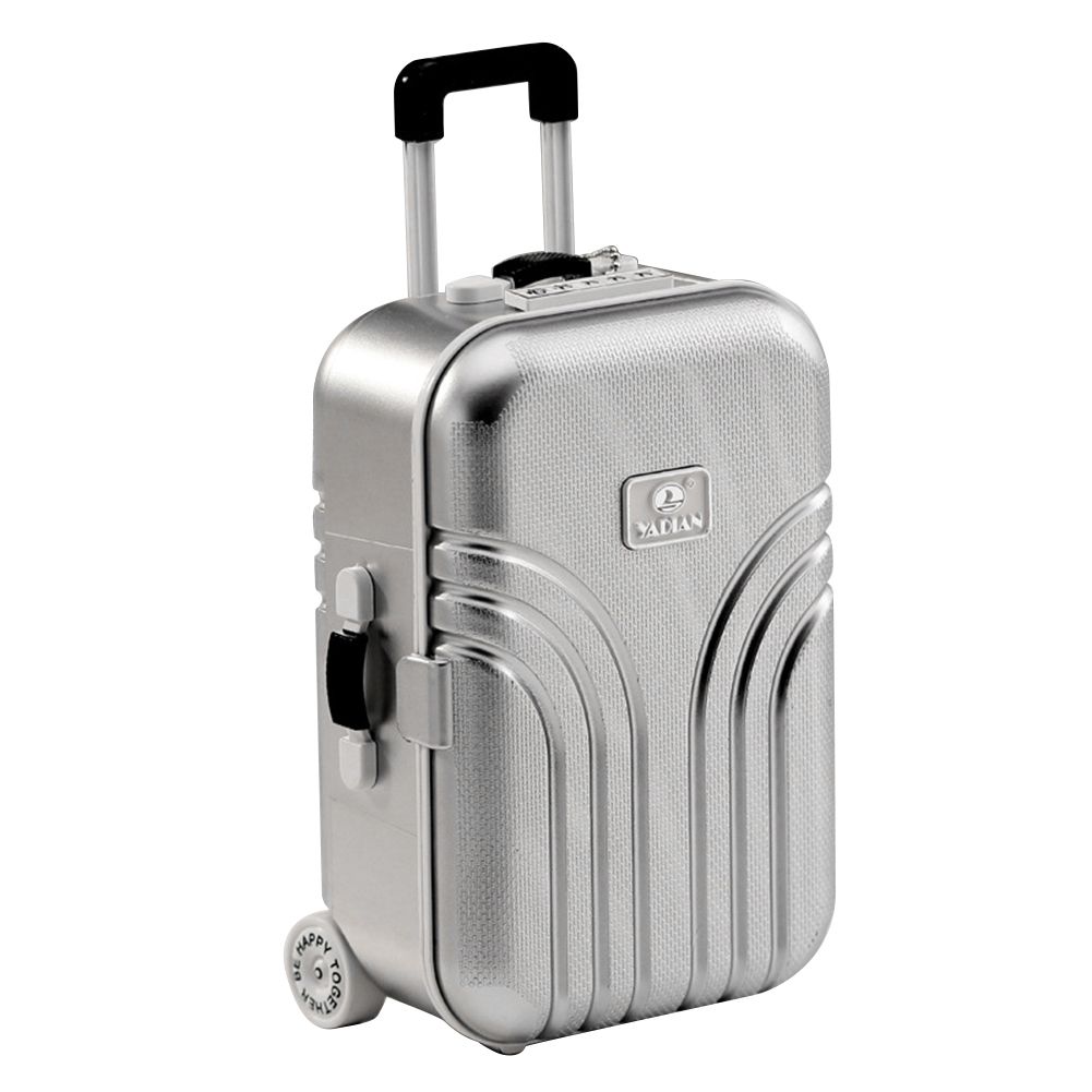 Fashion Suitcase Luggage Design Clockwork Music Box Storage Case Birthday Gift(null)
