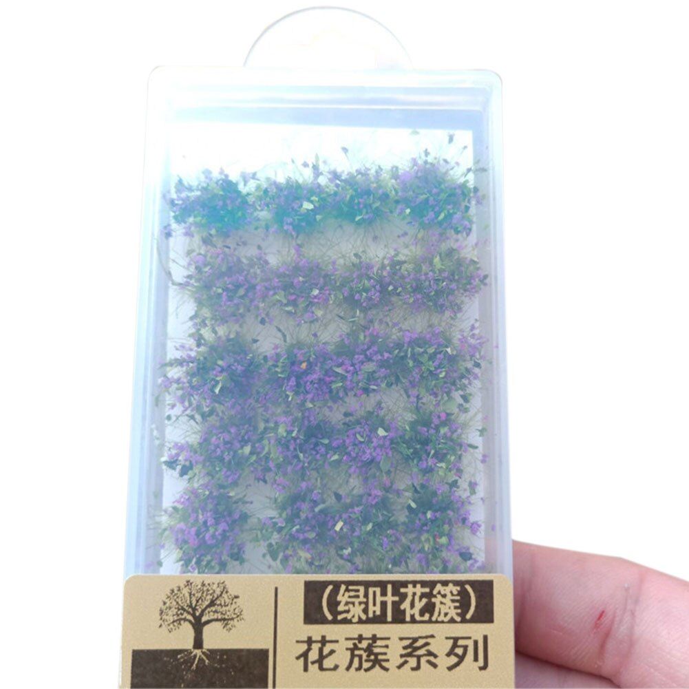 Vegetation Scenery Model Garden Decor Durable Grass Tufts Landscape Flower Cluster Static DIY Miniature Sand Table One Sheet
