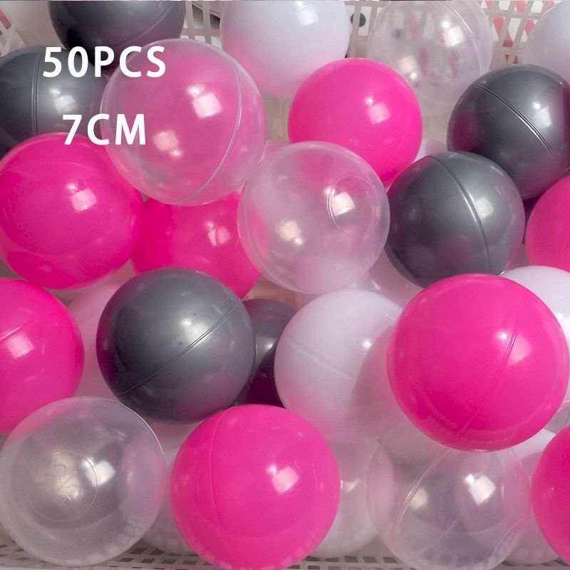 50pcs/lot Dry Pool Balls Ocean Wave Ball Soft Pool Toys Colorful Kid Swim Pit Game 7cm Funny Outdoor Indoor Christmas Present