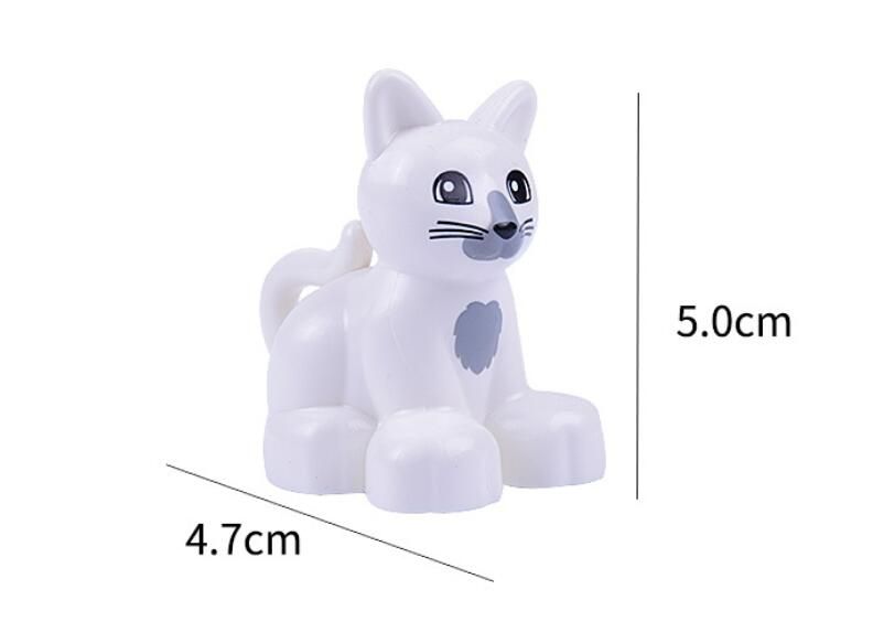 1Pcs Classic Toy Big Building Block Set Animal Bricks Educational Model Girl Christmas Gift Toys For Kid Baby Children Duploe