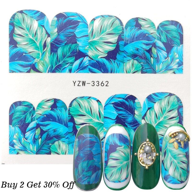 Water Transfer Nail Art Sticker 2020 New Designs Bohemian National Wind Decal Slider Wraps Tips Decor Decals DIY Manicure