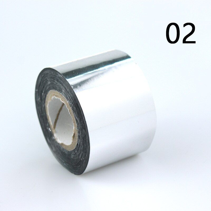 1 Roll Holographic Nail Art Foils 120m Transfer Wrap Sticker Laser Metallic Colorful Starry Sky Manicure DIY Nail Tips Deco