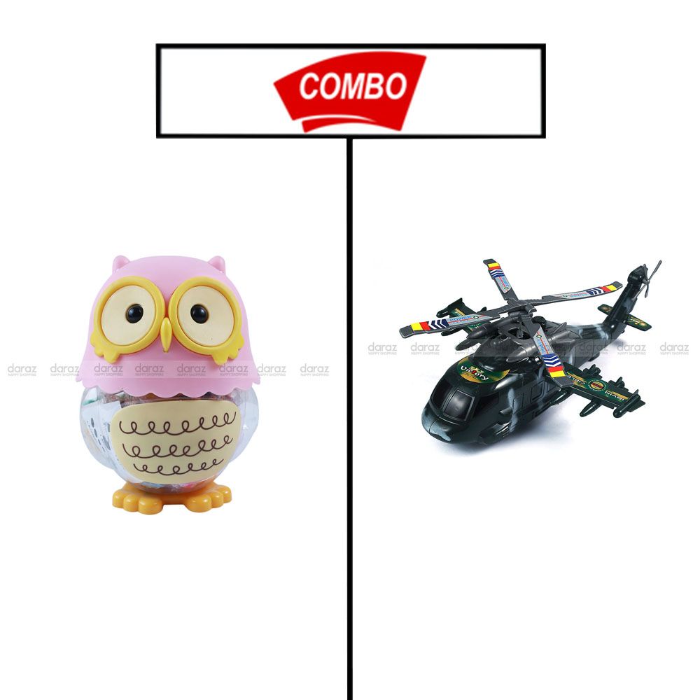 Owl toy and HELICOPTER combo