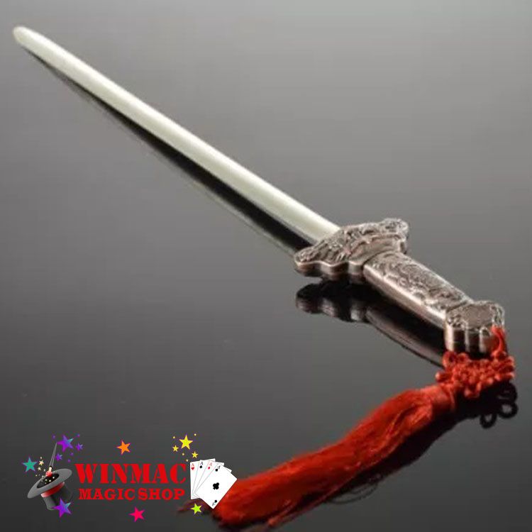 Super Swallowing Sword Metal Handle for magician magic tricks