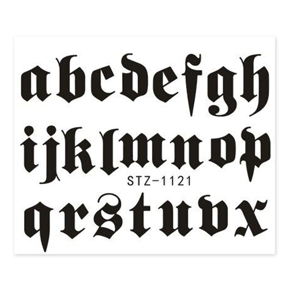 1pcs Angels Stickers For Nails Rose Letters Design Water Transfer Decals Nail Decor Cherub Sliders For Manicure GLSTZ1114-1121