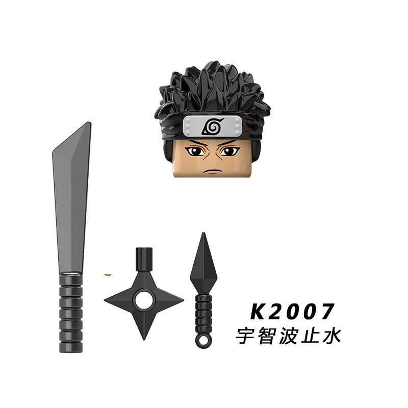 Building Blocks Anime Hatake Kakashi Uzumaki Uchicha Jiraiya Bricks Figures For Children Head Toys Collection KDL803