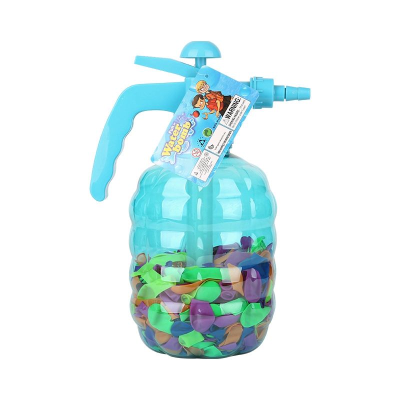 Portable Multifunctional Inflatable Air Water Bomb Balloon Pump with 500 Pcs Balloons for Kids Summer Party Outdoor Toy