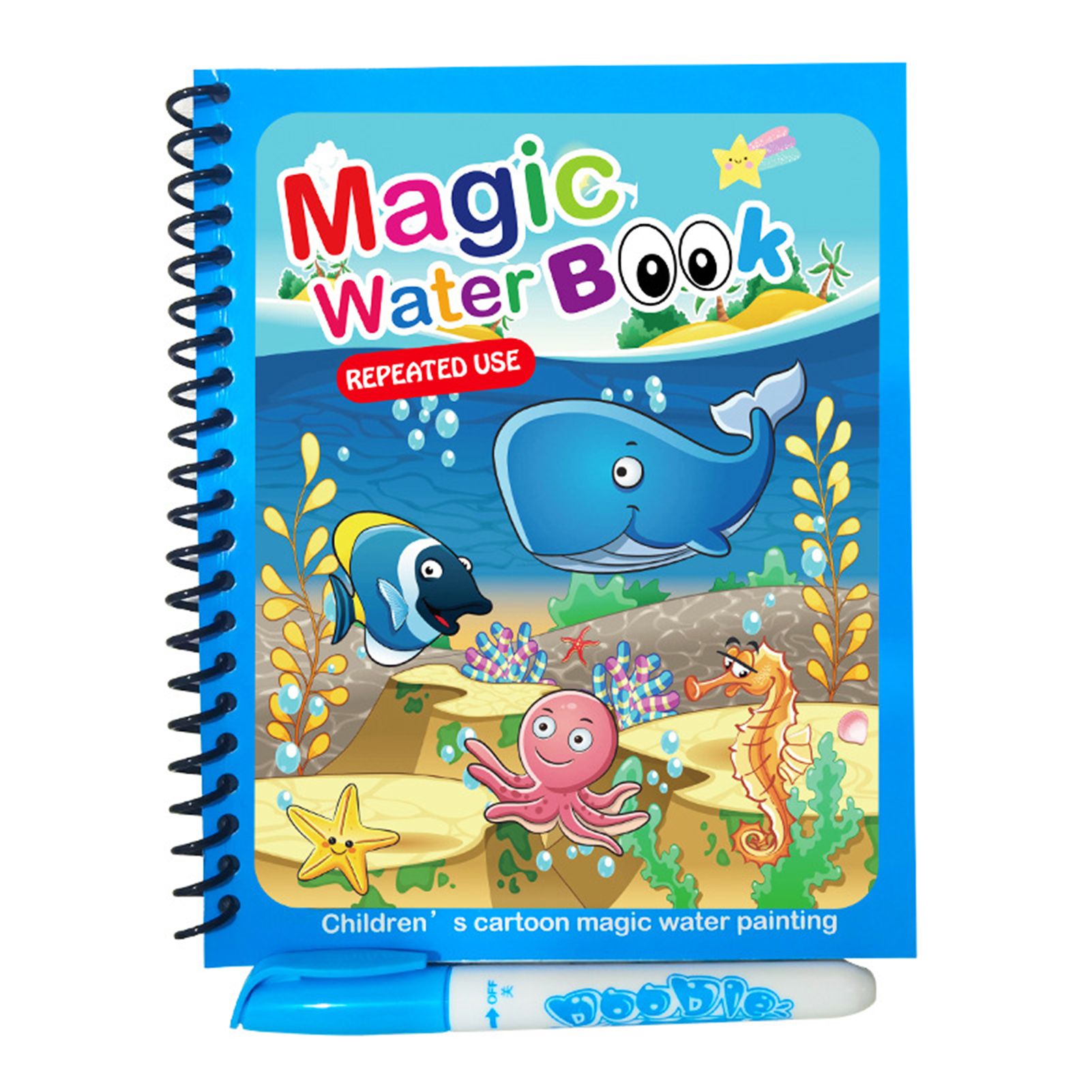 Children Reusable Refillable Water Painting Graffiti Drawing Book Kids Gift