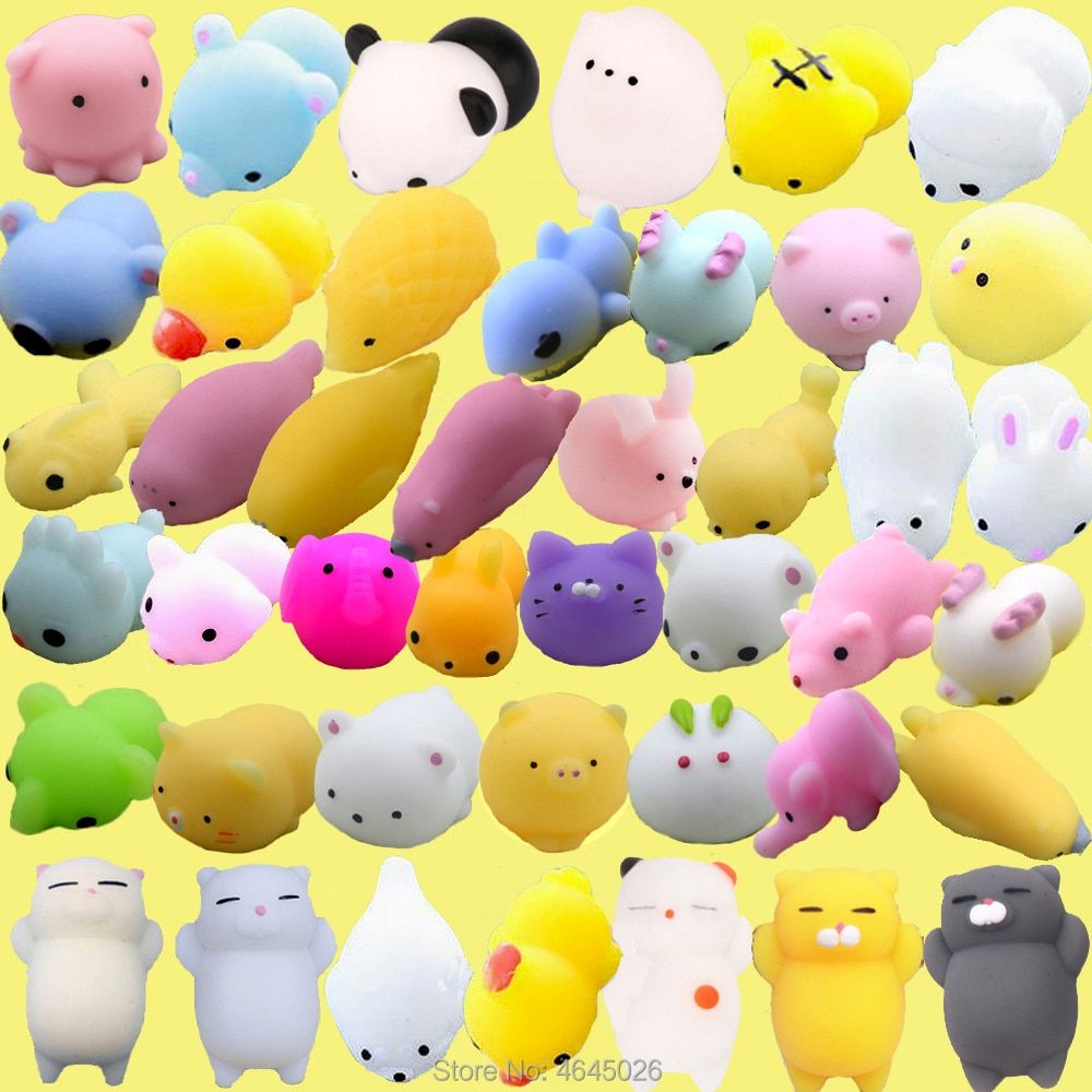 Squishy Mini Animals Squeeze Toy Mochi Cat Antistress Cute Squishes Squishies Set Anti stress Funny Toys for Children pack