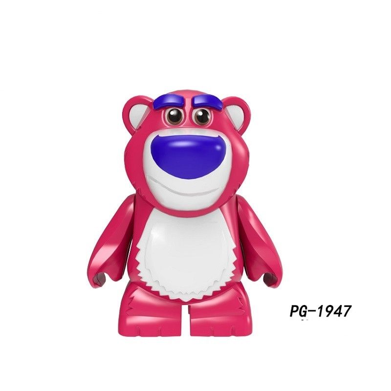 Cartoon Pumping Building Blocks Love Story dinosaur Pig Bear Action Figures Toys For Children Christmas Toys