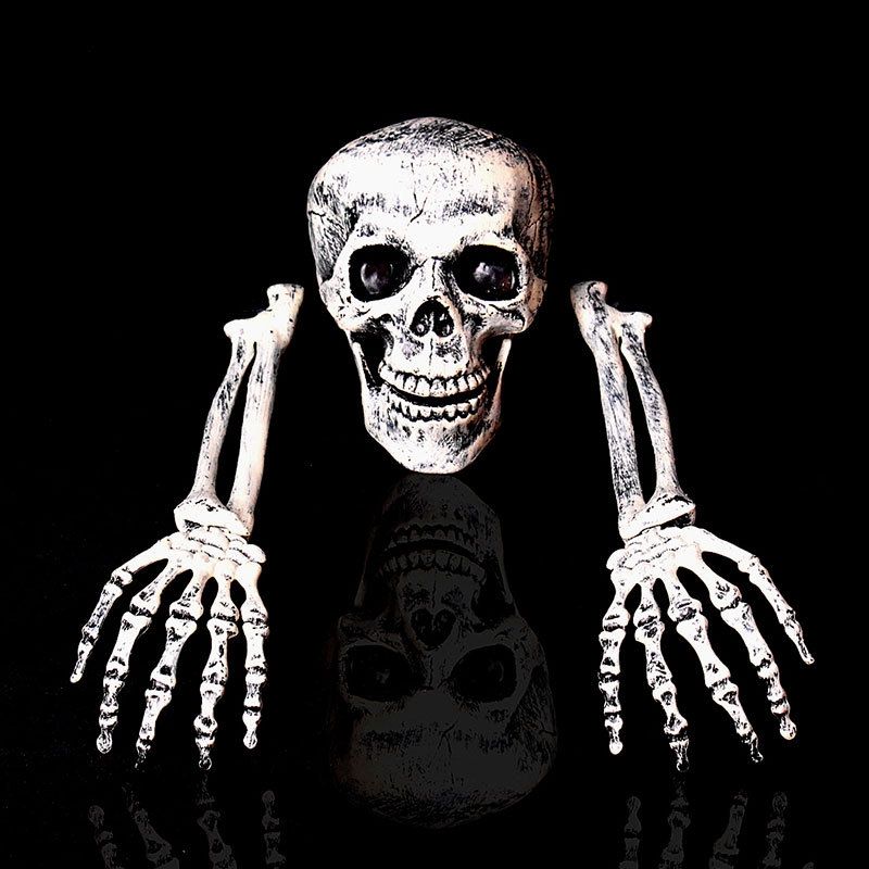Halloween Prop Skull Skeleton Horror Skull Decorations Halloween Home Garden Decor Haunted House Scary Party