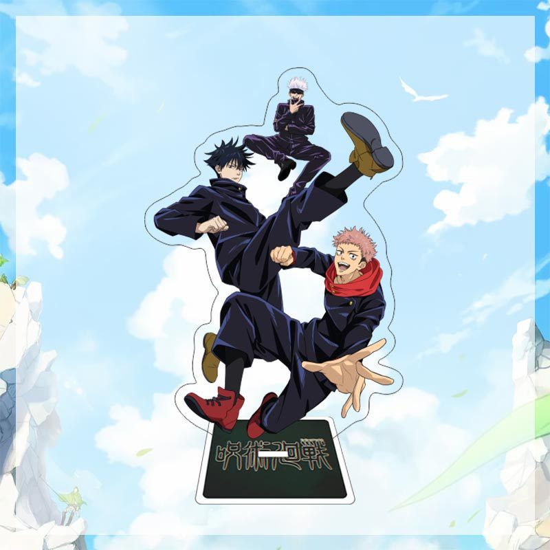 Anime Jujutsu Kaisen Cosplay Satoru Gojo Acrylic Stands Yoji Itadori Sakuna Megumi Character Model Desk Decor Fans Collection