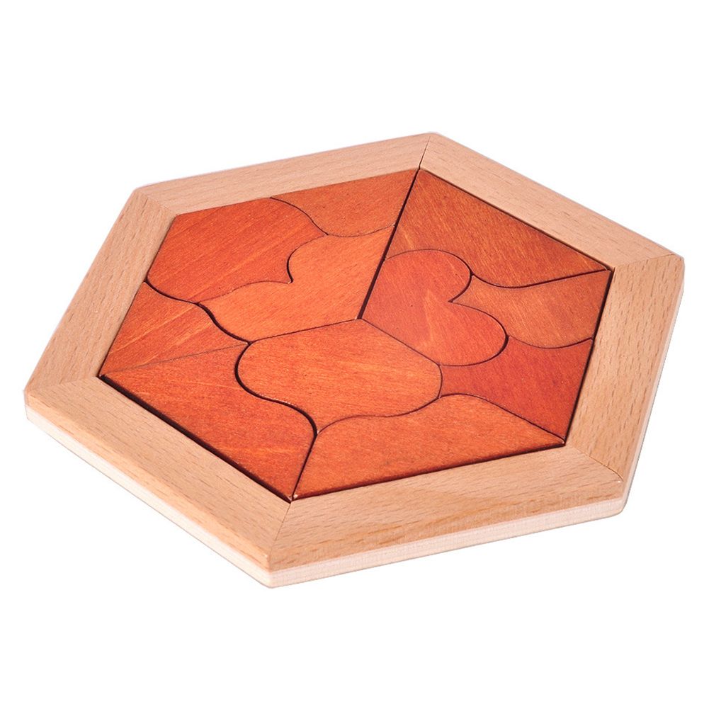 11Pcs/Set Wooden Hexagon Sudoku Puzzles Mathematics Numbers Educational Kids Toy