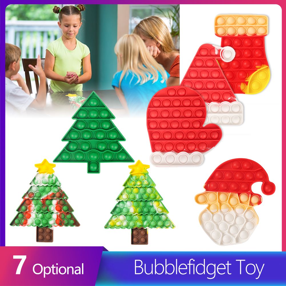 Pop It Multicolor Push Toy Fidget Toys Adult Stress Relief Toy Antistress Christmas Pop It Soft Squishy Anti-Stress Gift Anti Stress Box Fidget Toys Reliver Stress Toys