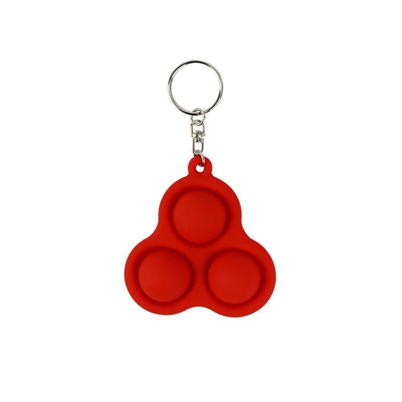 Simple Dimple Fidget Toys Sensory Exercise Montessori Colorful Pop It Fidget Reliver Stress Board Controller Kawaii Keychain