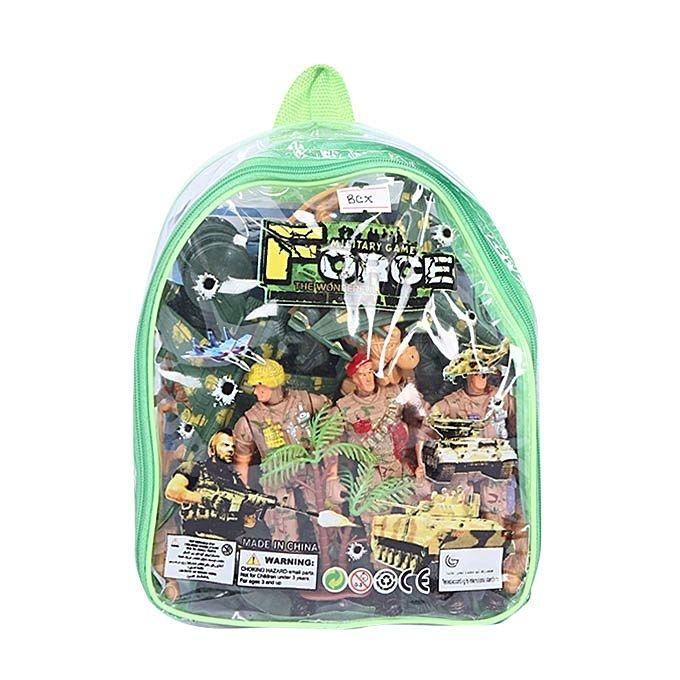 Plastic Military Action Figure Toy Set - Multi Color