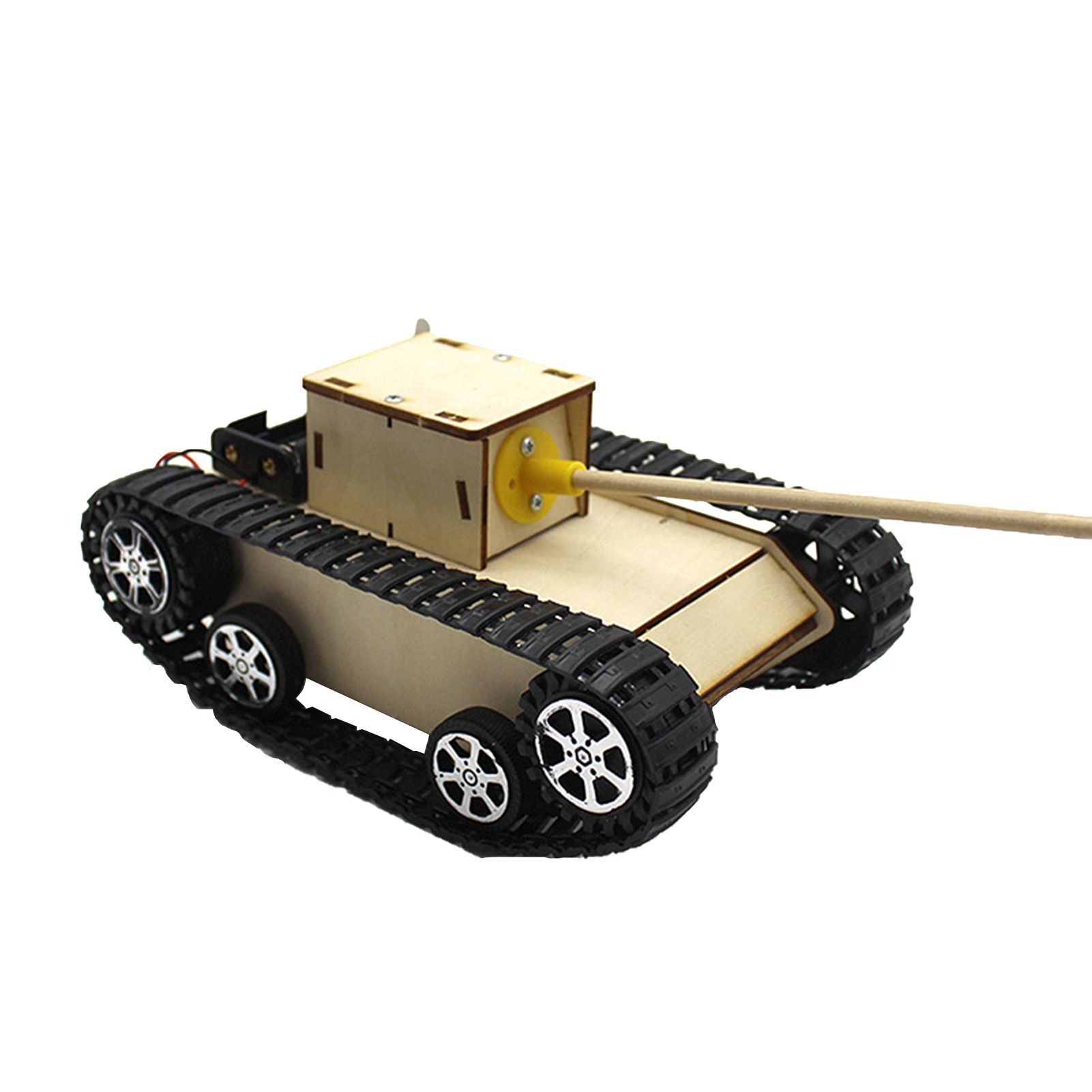 Tank Stem Toy DIY Educational Wood Science Hand-Made Assemble Tank Model for Kids