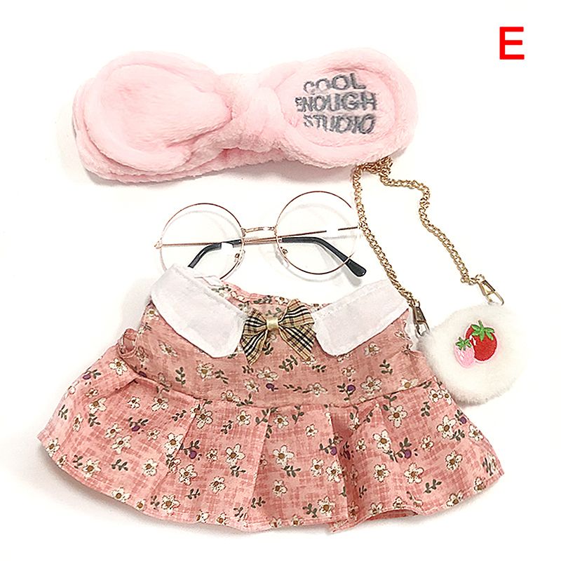 Doll Clothes Set for 30cm Duck Clothes Plush Doll Headband Bag Glasses Outfit For Toy Accessories