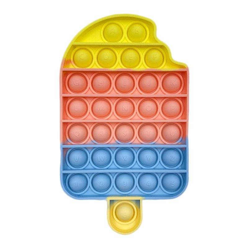 Fidget Reliver Stress Toys Rainbow Push It Bubble Antistress Toys  Children Sensory To Relieve Autism
