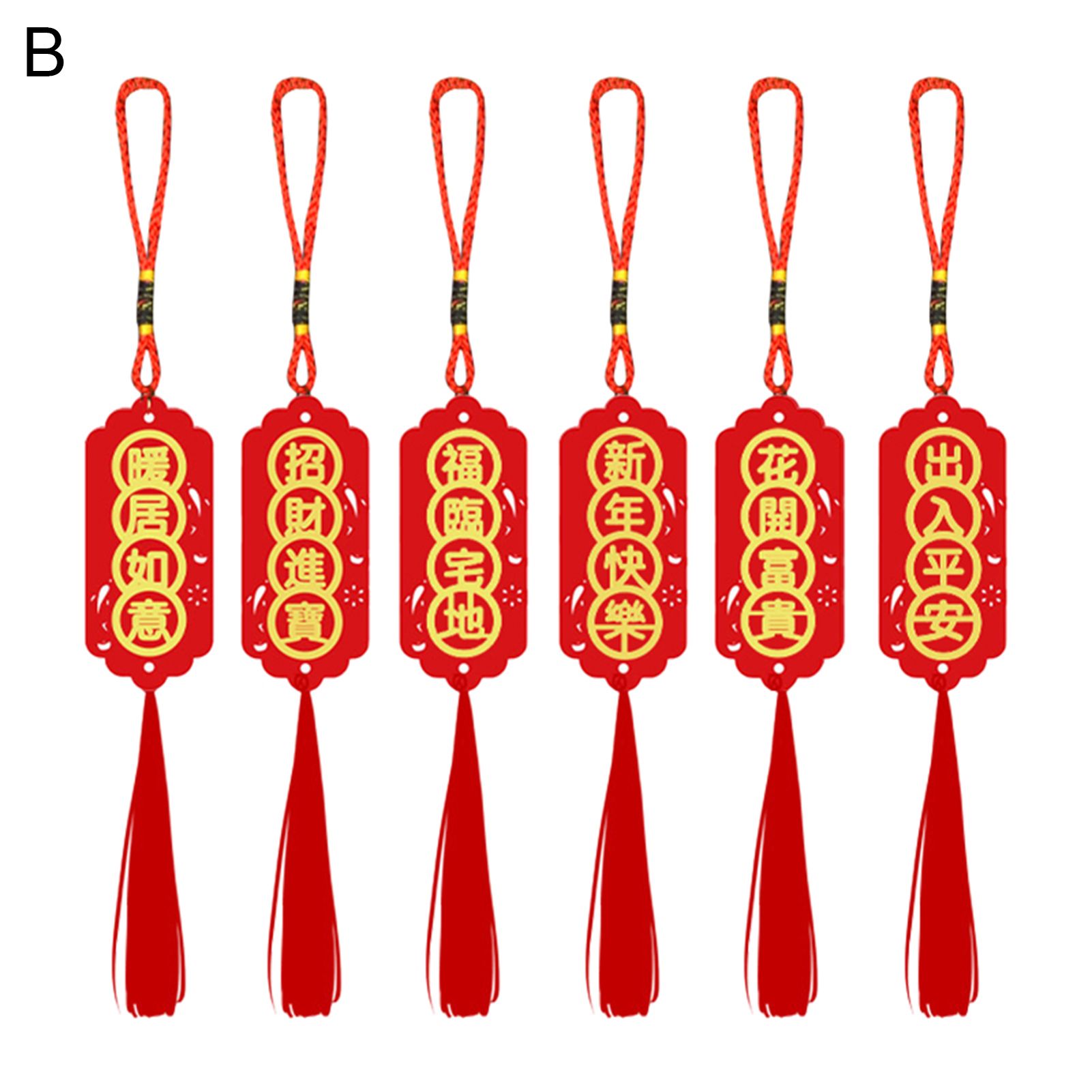 Chinese Knot Pendant Reusable Wishes Printing Chinese Knot Decor