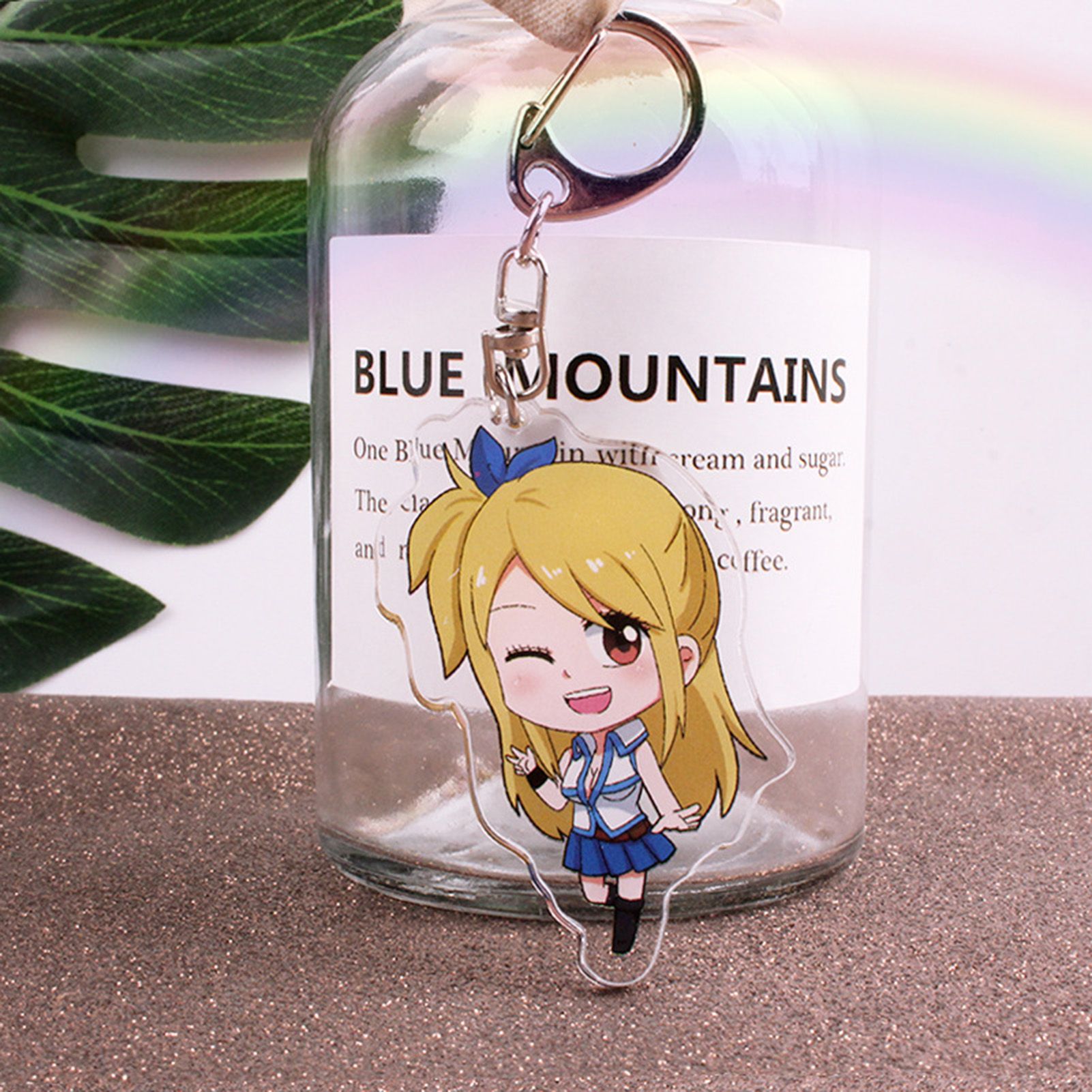 Key Ring Anime Peripherals Fashion Cute Uni Fairy Tail Keyring Pendant