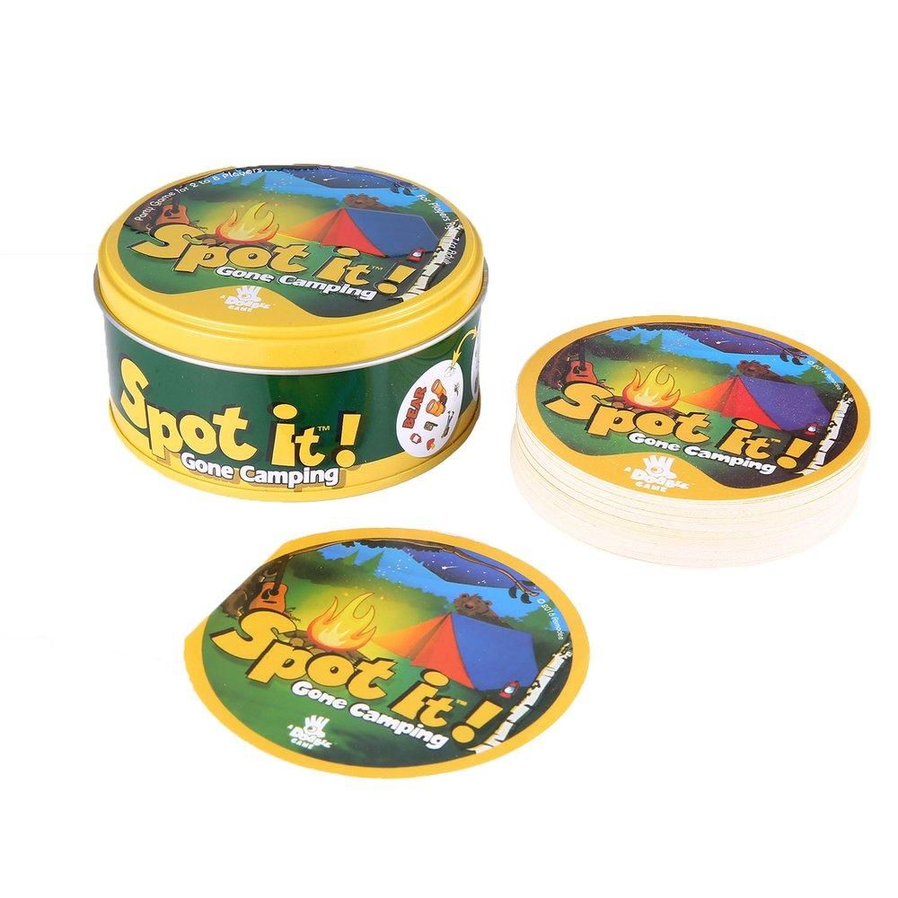 TE Spot it Gone Camping game spot sport & alphabet for kids family fun multicolor