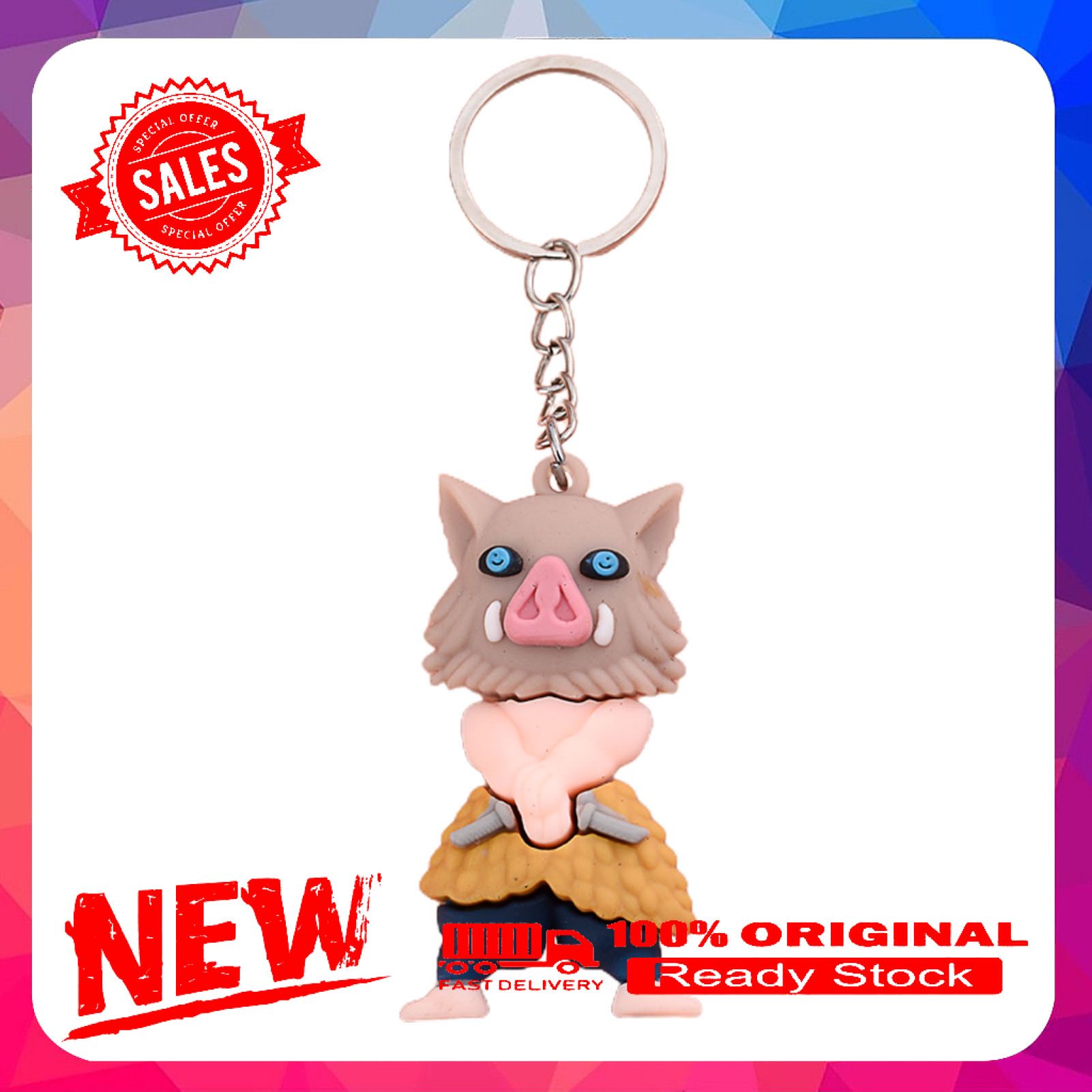 Anime Keychain Japanese Style Special Collections PVC Japanese  Anime Keychain For  Kids