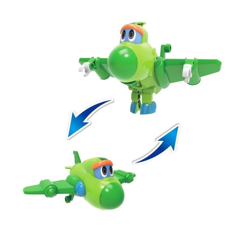 est Min Gogo Dino ABS Deformation Car/Airplane Action Figures REX/PING/VIKI/TOMO Transformation Dinosaur toys for Kids Gift