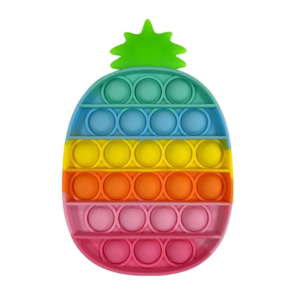 Fidget Toys Anti Stress Push Bubble Sensory Rainbow Fidget Toy Restore Emotions Stress Reliever Toy for OCD Anxiety