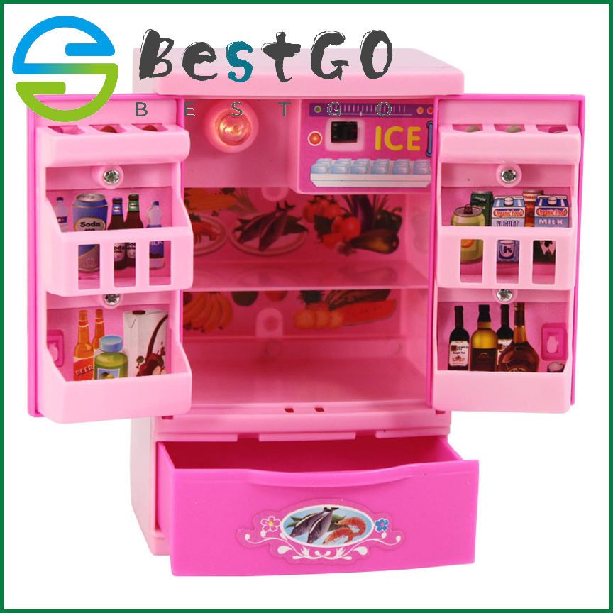 12 Children's Mini Play House Small Appliances Toys Refrigerator Kitchen Toys Lights