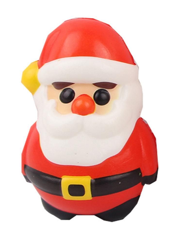 Non-toxic Cute Santa Claus Slow Rising Soft Squeeze Toy Phone Strap Scented Relieve Stress Funny Kid Gift Fun Toy