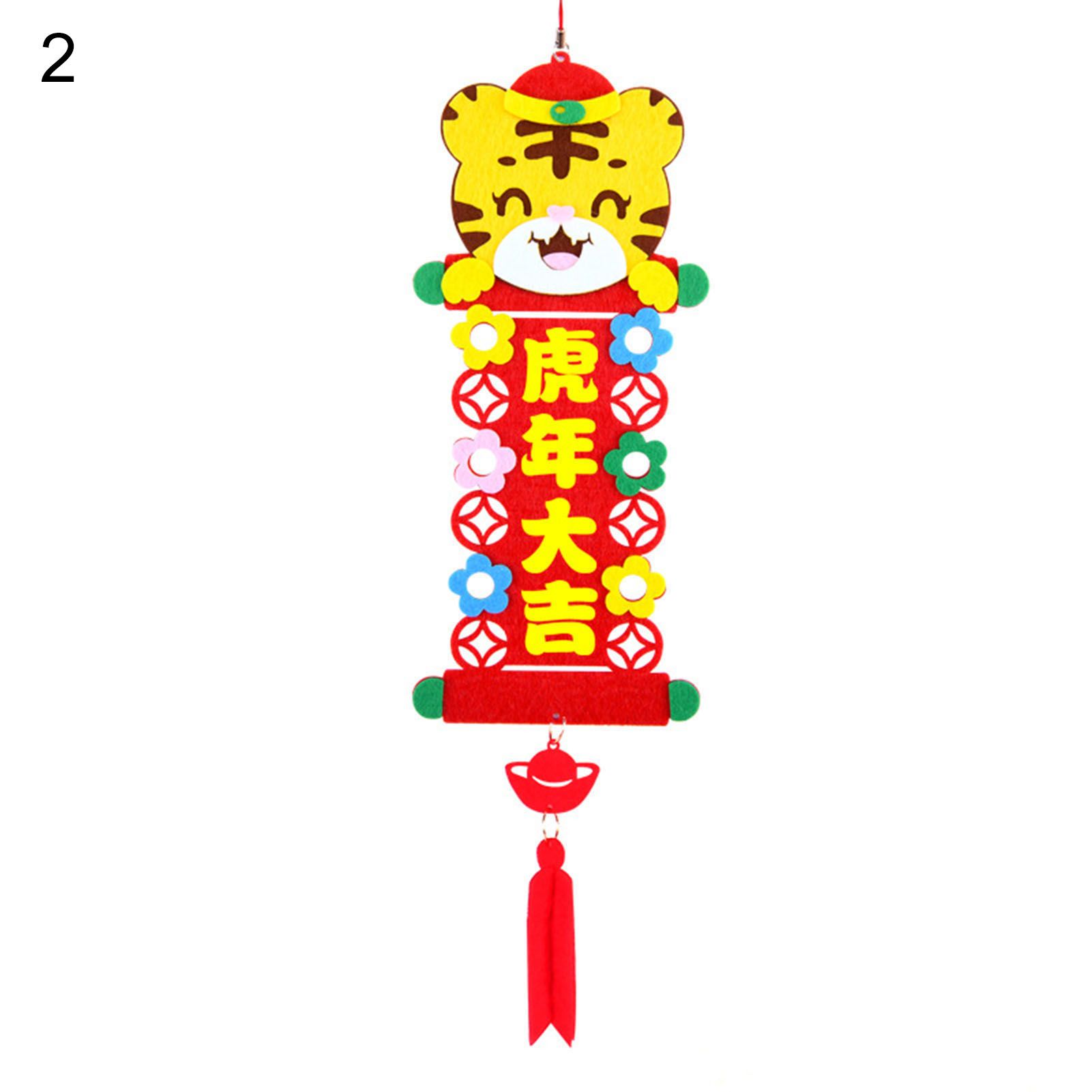 New Year Ornament Eco-friendly Chinese New Year DIY Handmade Hanging Ornament